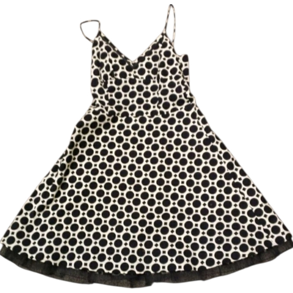Spaghetti Strap Geometric Print Dress